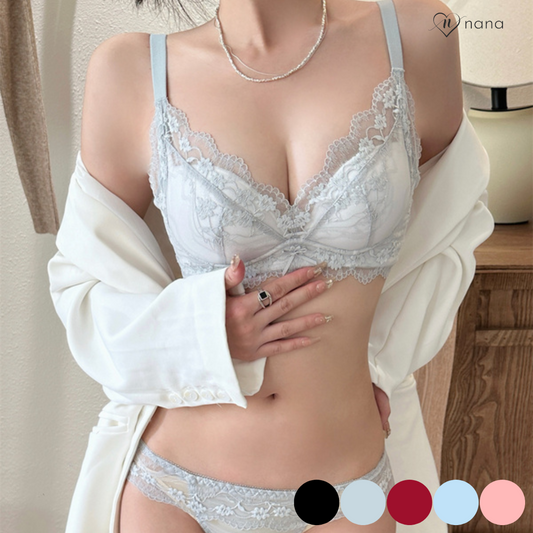 レースランジェリーセット(全5色)0103NA0225:レース 谷間メイク 副乳カバー