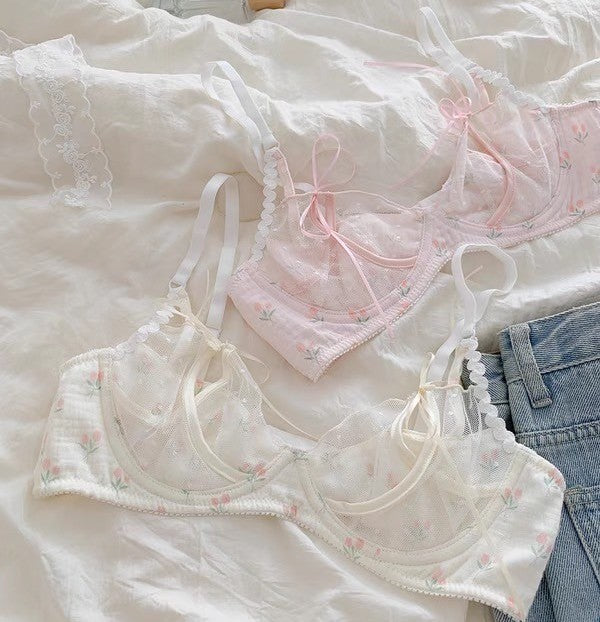 ベイビーフラワーブラ&ショーツセット(全2色)0113NA0224