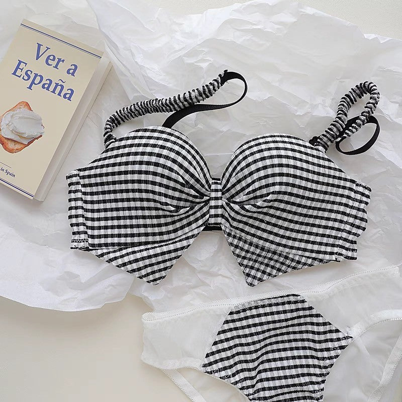 【4/4新作】ギンガムブラ&ショーツセット(全4色)0101NA0424