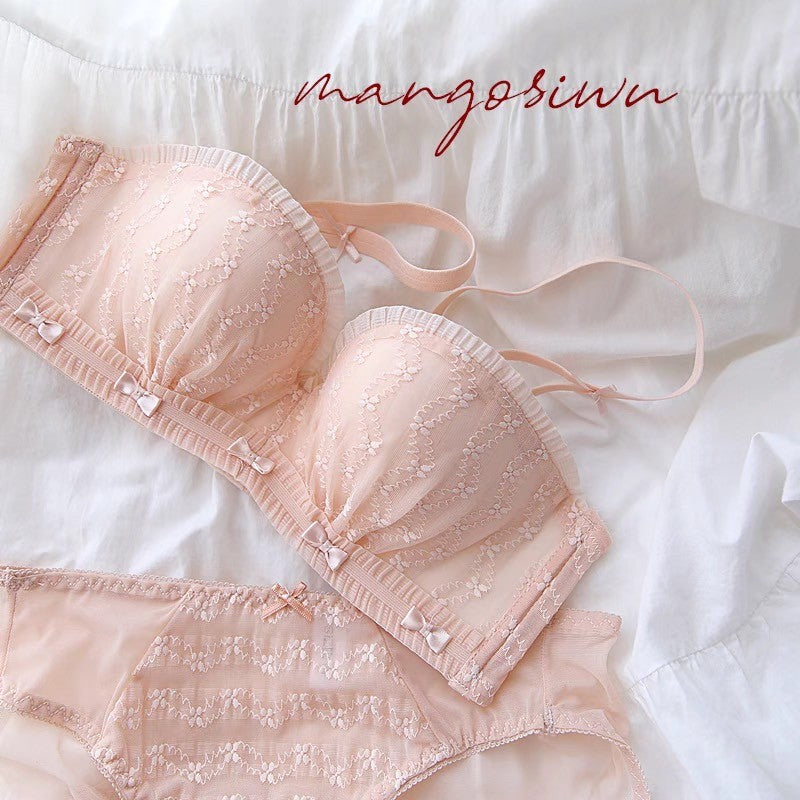 【1/4新作】パステルフリルブラ&ショーツセット(5色展開)0108NA1223