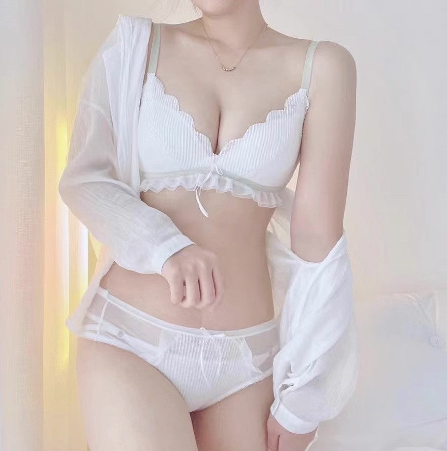 ラインレースブラ&ショーツセット(全5色)0112NA0322