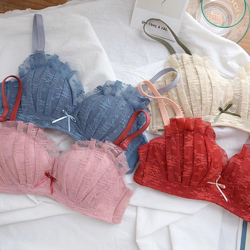 【8/1新作】バイカラーマカロンブラ&ショーツセット(全4色) 011NA213