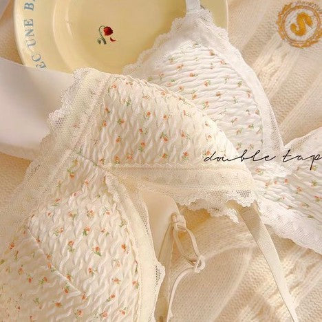 【9/19新作】ナチュラルフラワーブラレット& ショーツセット(全3色) 0206NA0924