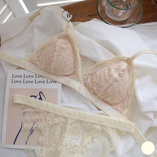 フラワーレースブラレット&ショーツセット0214NA0923