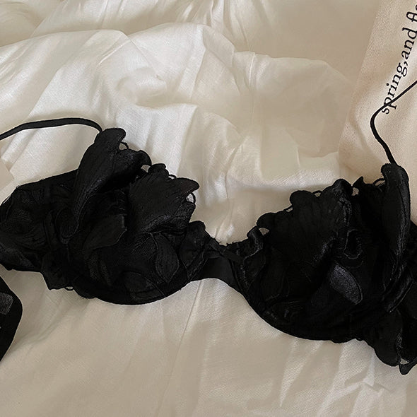 クリスタルフラワーブラ&ショーツセット(全2色)0119NA0621:Tバック