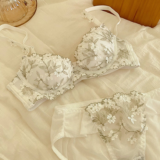 フローラルレースブラ&ショーツセット 012NA1020