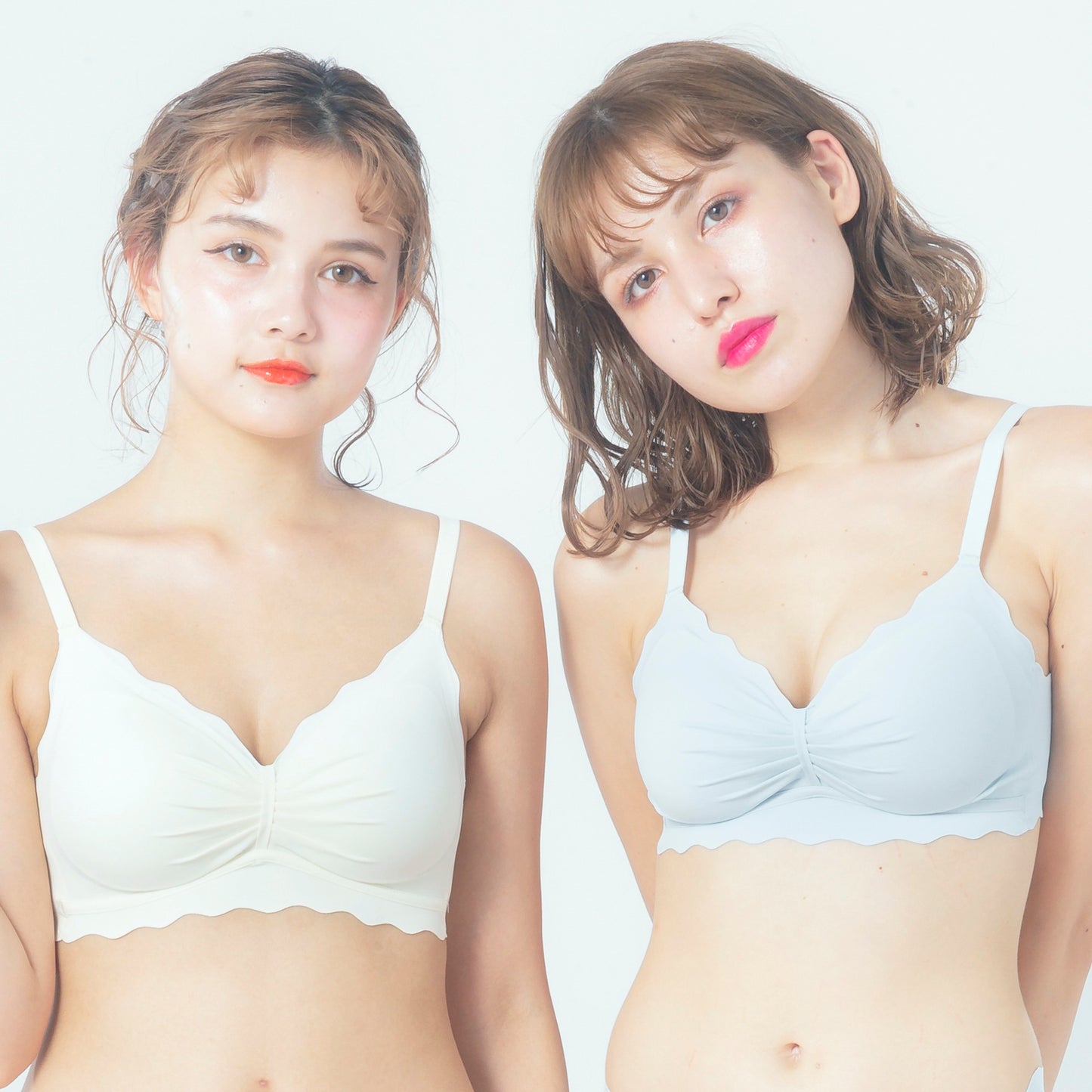 パステルリボン風ブラ&ショーツセット(全2色)0105NA0622